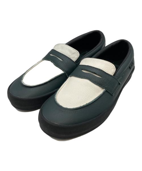 VANS（ヴァンズ）VANS (ヴァンズ) SKATE LOAFER ホワイト×グリーン サイズ:24cmの古着・服飾アイテム