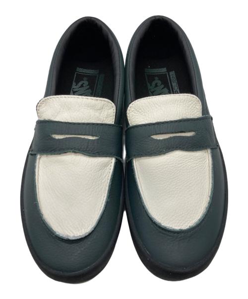VANS（ヴァンズ）VANS (ヴァンズ) SKATE LOAFER ホワイト×グリーン サイズ:24cmの古着・服飾アイテム