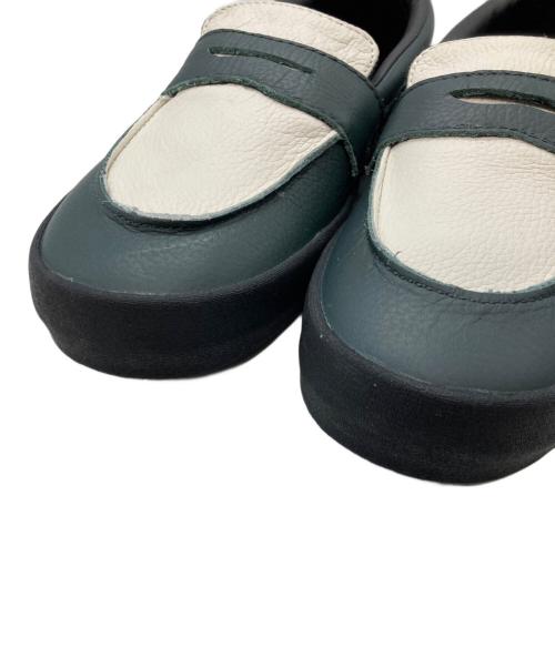 VANS（ヴァンズ）VANS (ヴァンズ) SKATE LOAFER ホワイト×グリーン サイズ:24cmの古着・服飾アイテム
