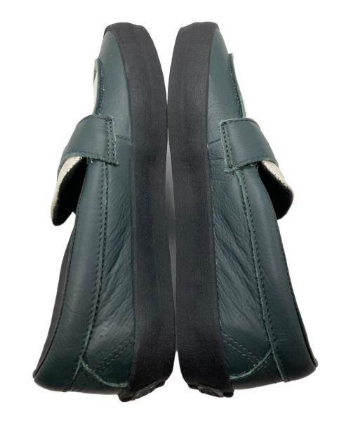 VANS（ヴァンズ）VANS (ヴァンズ) SKATE LOAFER ホワイト×グリーン サイズ:24cmの古着・服飾アイテム