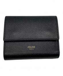 CELINE（セリーヌ）の古着「SMALL TRIFORD WALLET」｜ブラック