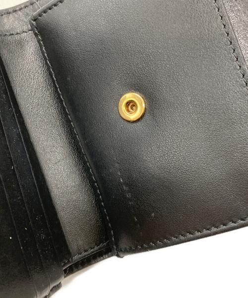 CELINE（セリーヌ）CELINE (セリーヌ) SMALL TRIFORD WALLET ブラックの古着・服飾アイテム