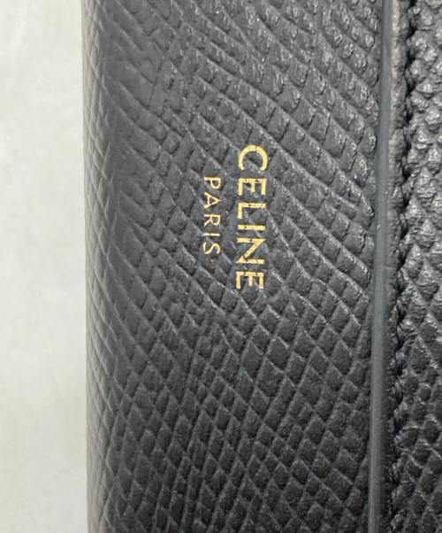 CELINE（セリーヌ）CELINE (セリーヌ) SMALL TRIFORD WALLET ブラックの古着・服飾アイテム