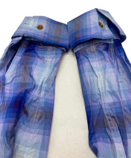 Vivienne Westwood man（ヴィヴィアン ウェストウッド マン）Vivienne Westwood man (ヴィヴィアン ウェストウッド マン) チェックシャツ ブルー サイズ:1の古着・服飾アイテム