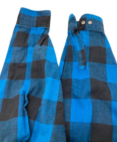 ST JOHN'S BAY（セントジョンズベイ）ST JOHN'S BAY (セントジョンズベイ) バッファローチェックフランネルシャツ ブラック×ブルー サイズ:3XLの古着・服飾アイテム