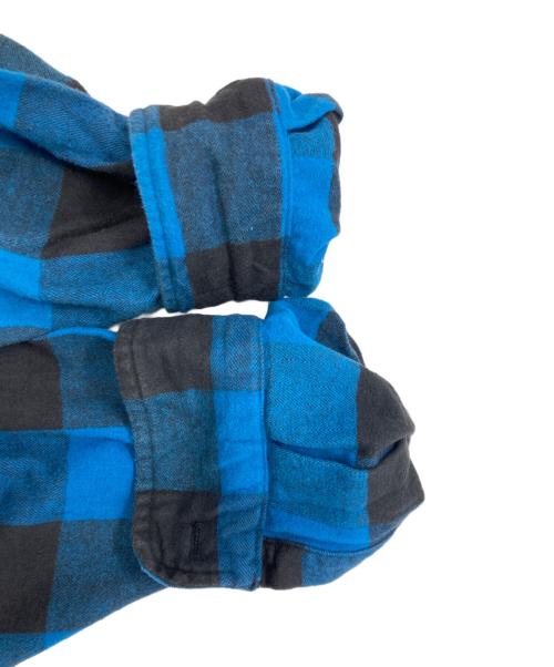 ST JOHN'S BAY（セントジョンズベイ）ST JOHN'S BAY (セントジョンズベイ) バッファローチェックフランネルシャツ ブラック×ブルー サイズ:3XLの古着・服飾アイテム