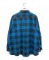 ST JOHN'S BAY (セントジョンズベイ) バッファローチェックフランネルシャツ ブラック×ブルー サイズ:3XL：6000円