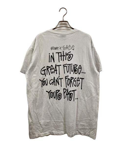 stussy（ステューシー）stussy (ステューシー) SADE (シャーデー) プリントTシャツ ホワイト サイズ:Ⅼの古着・服飾アイテム