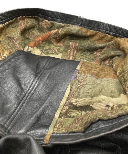 MARELLI（マレリ）MARELLI (マレリ) 裏地総柄ラムレザーコート ブラック サイズ:Mの古着・服飾アイテム