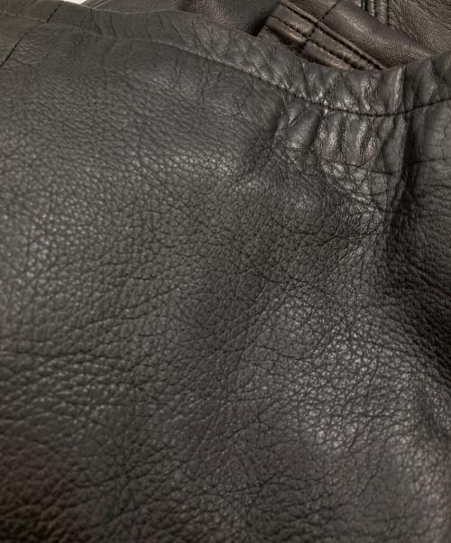 MARELLI（マレリ）MARELLI (マレリ) 裏地総柄ラムレザーコート ブラック サイズ:Mの古着・服飾アイテム