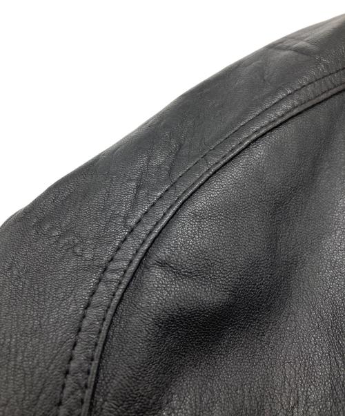 MARELLI（マレリ）MARELLI (マレリ) 裏地総柄ラムレザーコート ブラック サイズ:Mの古着・服飾アイテム