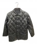 A.A.Rアール）の古着「ラムレザーダウンジャケット」｜ブラック