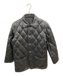 A.A.R（アール）の古着「ラムレザーダウンジャケット」｜ブラック