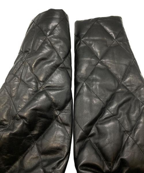 A.A.R（アール）A.A.R (アール) ラムレザーダウンジャケット ブラック サイズ:1の古着・服飾アイテム