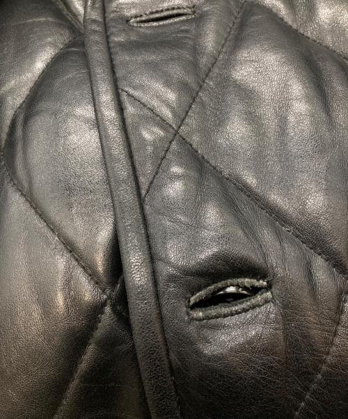 A.A.R（アール）A.A.R (アール) ラムレザーダウンジャケット ブラック サイズ:1の古着・服飾アイテム