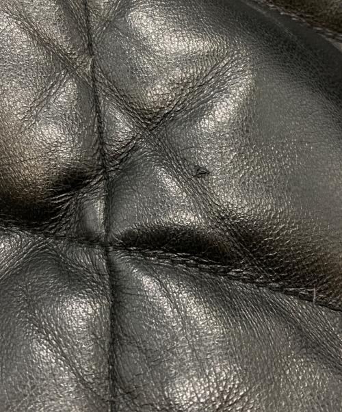 A.A.R（アール）A.A.R (アール) ラムレザーダウンジャケット ブラック サイズ:1の古着・服飾アイテム