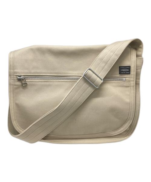 PORTER GIRL（ポーターガール）PORTER GIRL (ポーターガール) NAKED  SHOULDER BAG L ベージュの古着・服飾アイテム