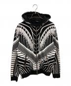 BALMAINバルマン）の古着「ジップパーカー」｜ブラック×ホワイト