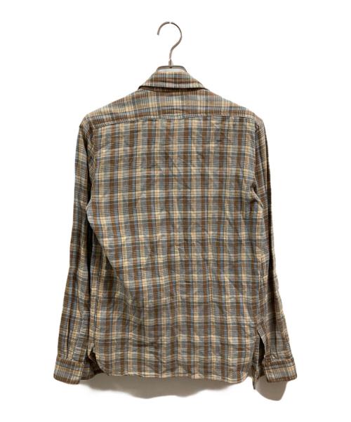 RRL（ダブルアールエル）RRL (ダブルアールエル) チェックシャツ ブラウン サイズ:XSの古着・服飾アイテム