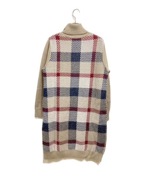 BLUE LABEL CRESTBRIDGE（ブルーレーベルクレストブリッジ）BLUE LABEL CRESTBRIDGE (ブルーレーベルクレストブリッジ) ニットワンピース ベージュ サイズ:38の古着・服飾アイテム