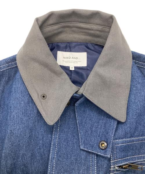 niko and（ニコアンド）niko and (ニコアンド) ハンティングブルゾン インディゴ サイズ:Mの古着・服飾アイテム