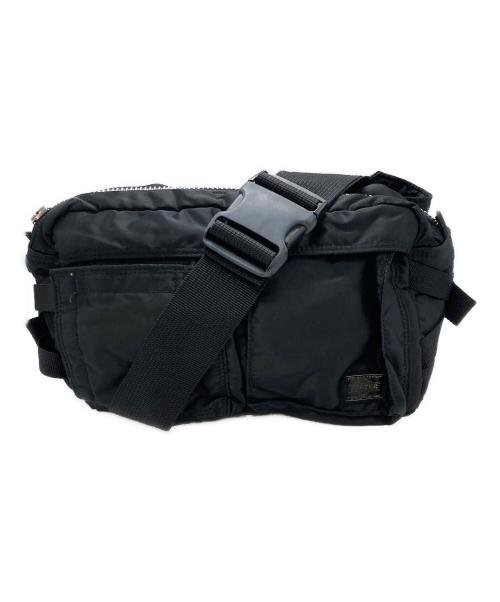 HEAD PORTER（ヘッドポーター）HEAD PORTER (ヘッドポーター) TANKER タンカー ウエストバッグ ブラックの古着・服飾アイテム