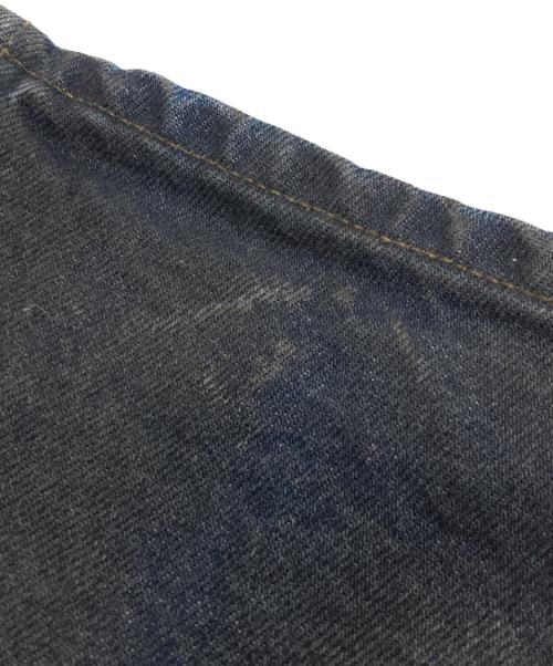 NVRFRGT（ネヴァーフォーゲット）NVRFRGT (ネヴァーフォーゲット) CONZ別注 COATING 3D TWISTED WIDE LEG JEANS インディゴ サイズ: 1 (実寸 W78cm L79cm)の古着・服飾アイテム