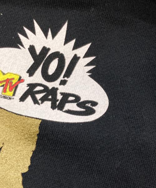 stussy（ステューシー）stussy (ステューシー) MTV SLICK RICK プルオーバーパーカー ブラック サイズ:Sの古着・服飾アイテム