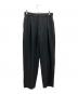 ATON（エイトン）の古着「WOOL TROPICAL LOOSE FIT PANTS」｜グレー