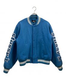 stussy（ステューシー）の古着「Versity Jacket Competition」｜ブルー