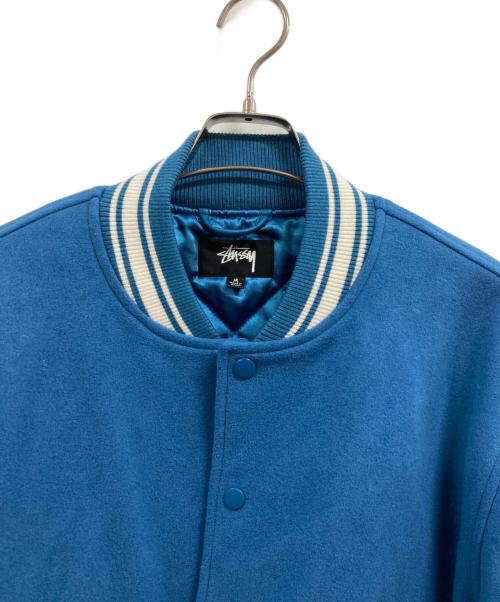 stussy（ステューシー）stussy (ステューシー) Versity Jacket Competition ブルー サイズ:Mの古着・服飾アイテム