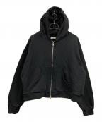SINSSシンス）の古着「Double zip hoodie」｜ブラック