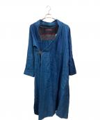 Lehレー）の古着「リネンコート」｜インディゴ