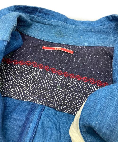 Leh（レー）LEH (レー) リネンコート インディゴ サイズ:Mの古着・服飾アイテム