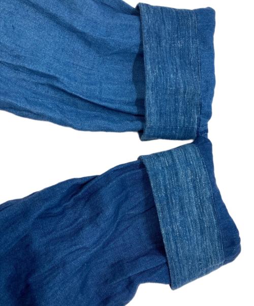 Leh（レー）LEH (レー) リネンコート インディゴ サイズ:Mの古着・服飾アイテム
