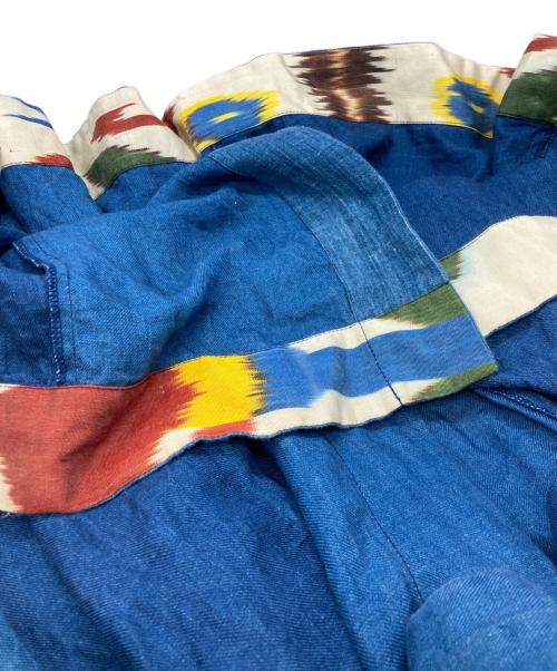 Leh（レー）LEH (レー) リネンコート インディゴ サイズ:Mの古着・服飾アイテム