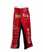FLR914フロアー・ナインハンドレッドフォーティーン）の古着「FIRE RED ALL STAR PANT」｜レッド