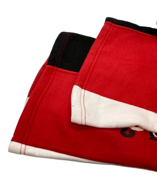 FLR914（フロアー・ナインハンドレッドフォーティーン）FLR914 (フロアー・ナインハンドレッドフォーティーン) FIRE RED ALL STAR PANT レッド サイズ:Lの古着・服飾アイテム