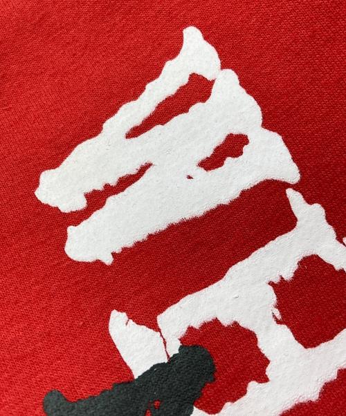 FLR914（フロアー・ナインハンドレッドフォーティーン）FLR914 (フロアー・ナインハンドレッドフォーティーン) FIRE RED ALL STAR PANT レッド サイズ:Lの古着・服飾アイテム