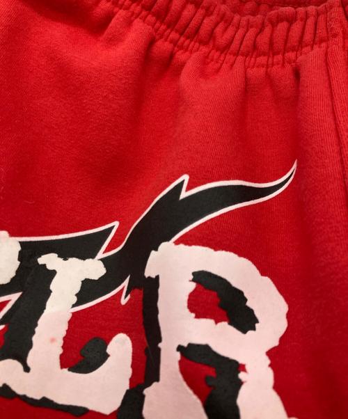 FLR914（フロアー・ナインハンドレッドフォーティーン）FLR914 (フロアー・ナインハンドレッドフォーティーン) FIRE RED ALL STAR PANT レッド サイズ:Lの古着・服飾アイテム