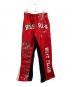 FLR914（フロアー・ナインハンドレッドフォーティーン）の古着「FIRE RED ALL STAR PANT」｜レッド