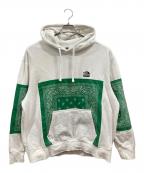 SUPREME×THE NORTH FACEシュプリーム×ザ ノース フェイス）の古着「Bandana Hooded sweatshirt」｜ホワイト