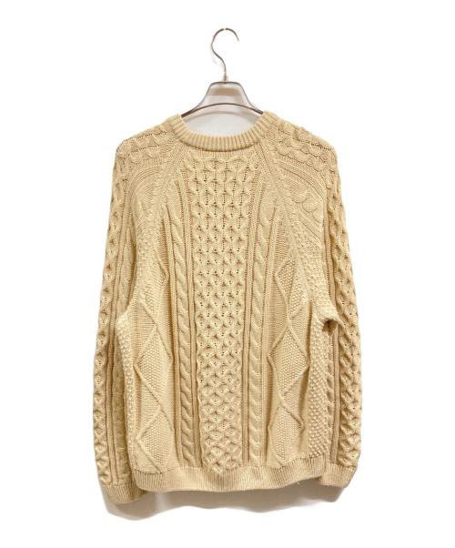 NIKE（ナイキ）NIKE (ナイキ) AS M NL CABLE KNIT SWEATER LS RATTAN ベージュ サイズ:XXLの古着・服飾アイテム