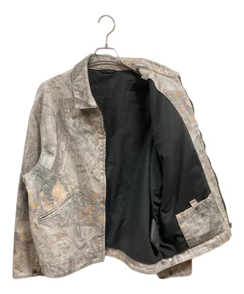 ZARA（ザラ）ZARA (ザラ) WASHED JACKET ABSTRACT PRINT グレー サイズ:XLの古着・服飾アイテム