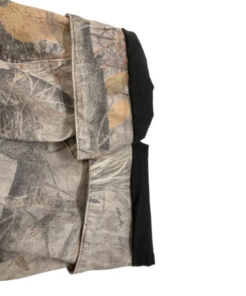 ZARA（ザラ）ZARA (ザラ) WASHED JACKET ABSTRACT PRINT グレー サイズ:XLの古着・服飾アイテム