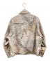 ZARA (ザラ) WASHED JACKET ABSTRACT PRINT グレー サイズ:XL：5000円