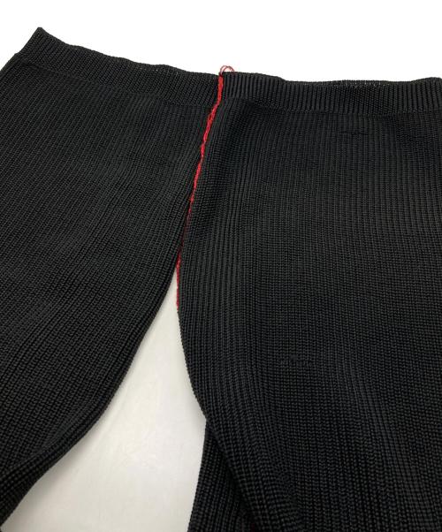 RAF SIMONS（ラフシモンズ）RAF SIMONS (ラフシモンズ) R刺繍ドロップショルダークロップドニット ブラック サイズ:XSの古着・服飾アイテム