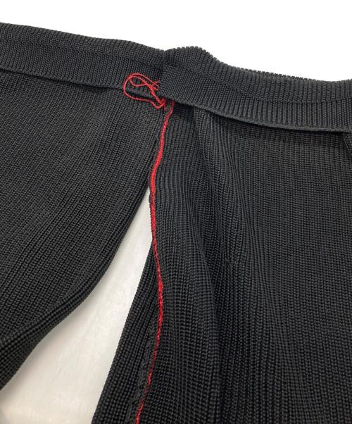 RAF SIMONS（ラフシモンズ）RAF SIMONS (ラフシモンズ) R刺繍ドロップショルダークロップドニット ブラック サイズ:XSの古着・服飾アイテム