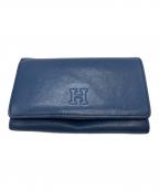HIROFUヒロフ）の古着「2つ折りレザー財布」｜ブルー