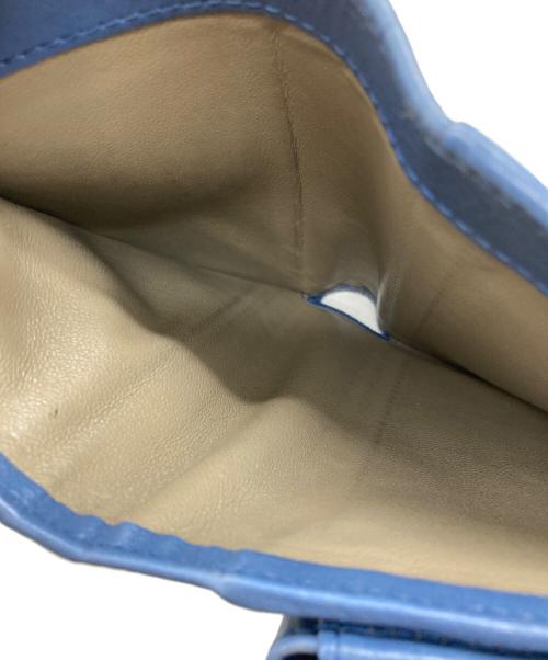 HIROFU（ヒロフ）HIROFU (ヒロフ) 2つ折りレザー財布 ブルーの古着・服飾アイテム